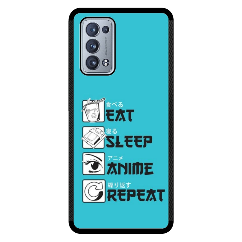 Cover IF15 Eat Sleep Anime Repeat - Oppo customall