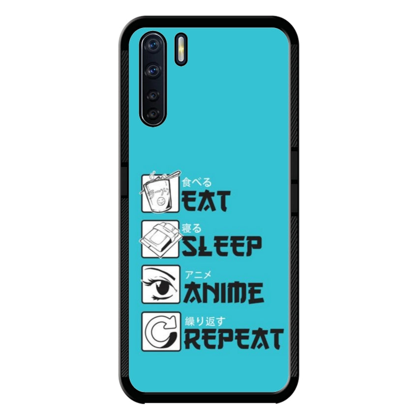 Cover IF15 Eat Sleep Anime Repeat - Oppo customall