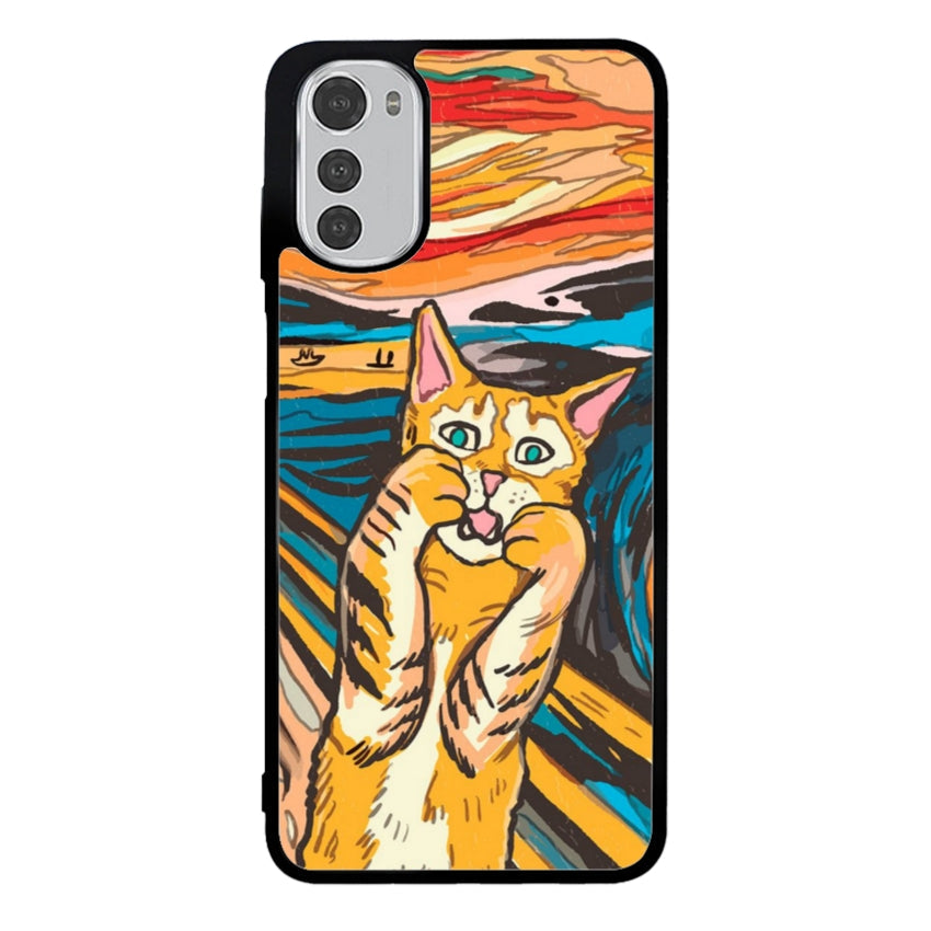 Cover IF49 Munch Cat - Motorola customall