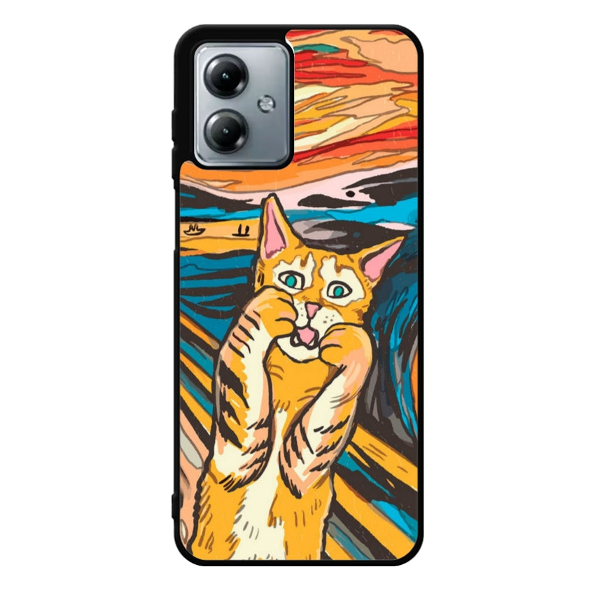 Cover IF49 Munch Cat - Motorola customall