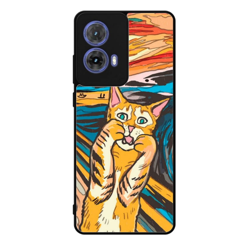 Cover IF49 Munch Cat - Motorola customall