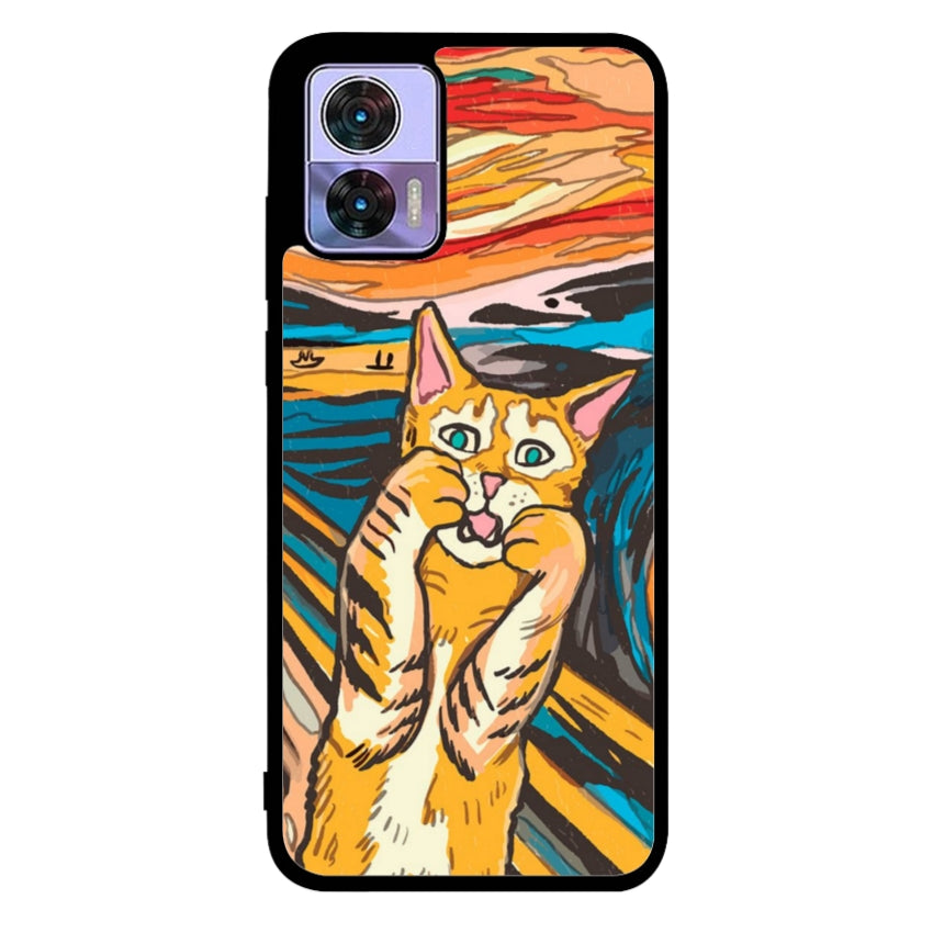 Cover IF49 Munch Cat - Motorola customall