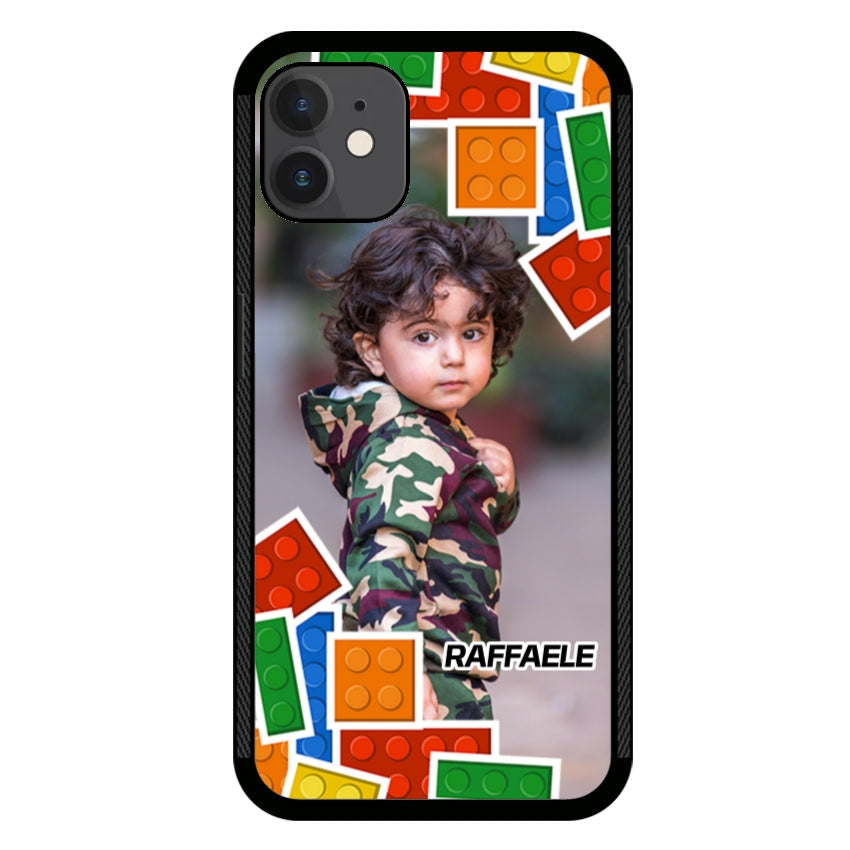 Cover Personalizzata con Frame Lego e Nome - Apple customall