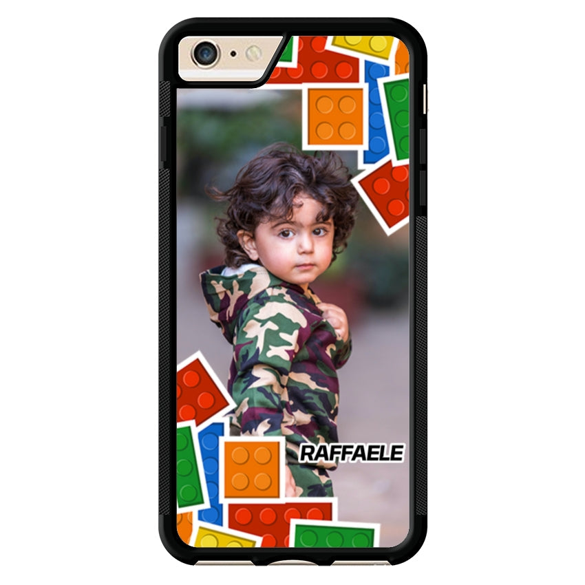 Cover Personalizzata con Frame Lego e Nome - Apple customall