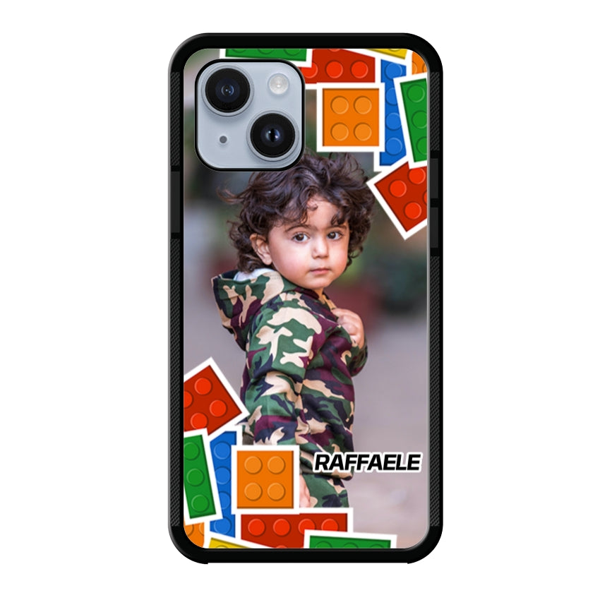 Cover Personalizzata con Frame Lego e Nome - Apple customall