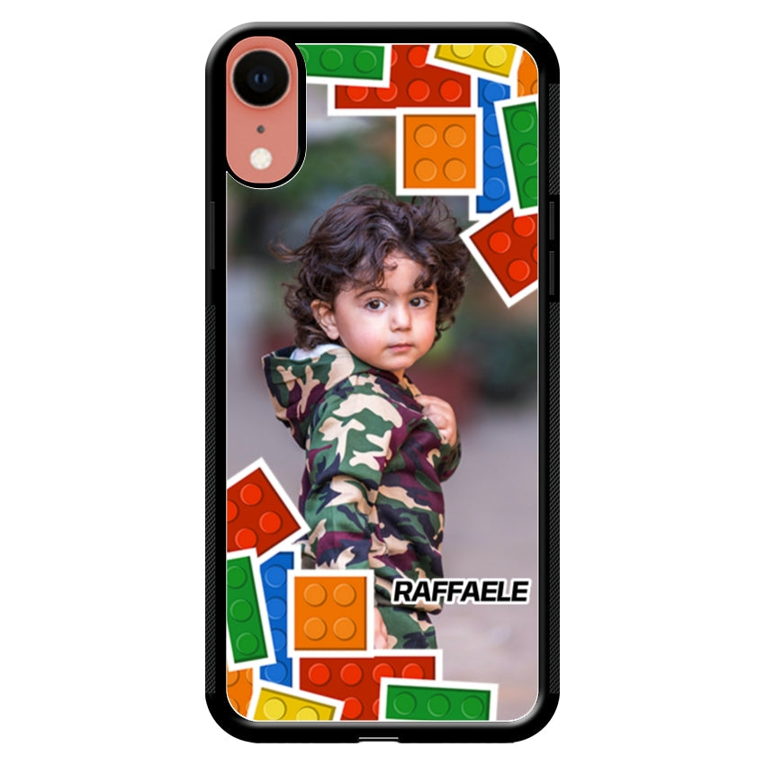 Cover Personalizzata con Frame Lego e Nome - Apple customall