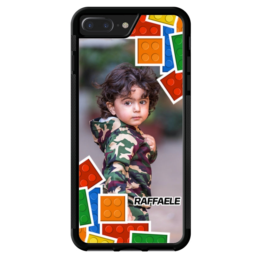 Cover Personalizzata con Frame Lego e Nome - Apple customall