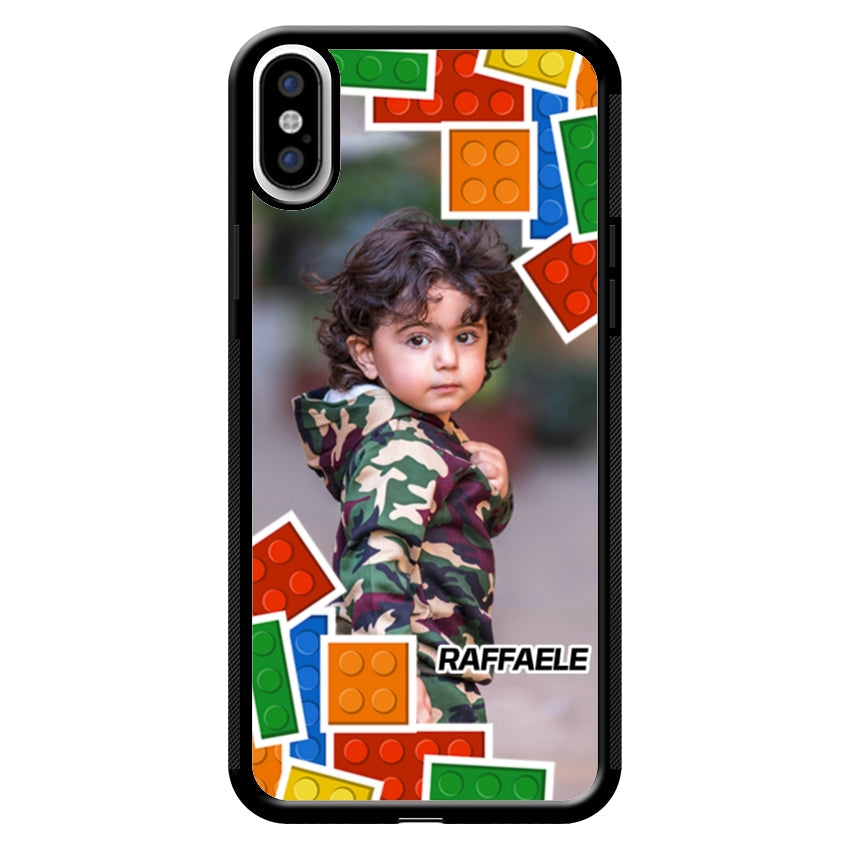 Cover Personalizzata con Frame Lego e Nome - Apple customall