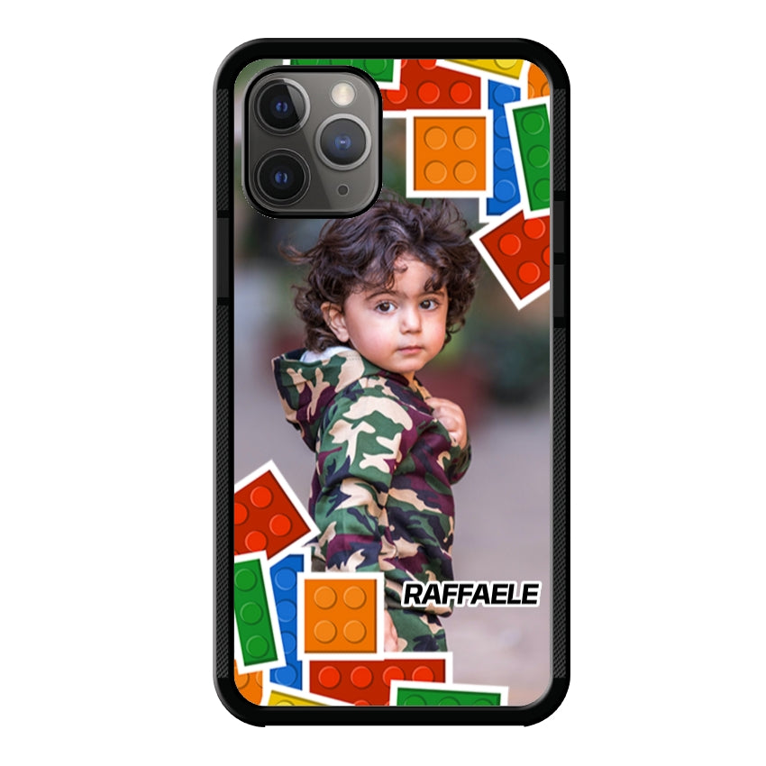 Cover Personalizzata con Frame Lego e Nome - Apple customall