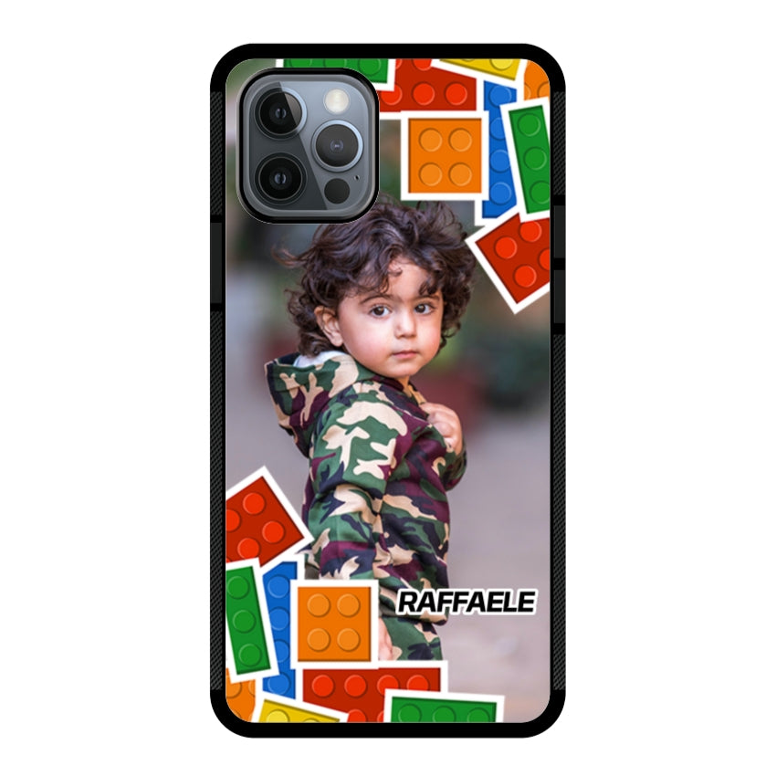 Cover Personalizzata con Frame Lego e Nome - Apple customall