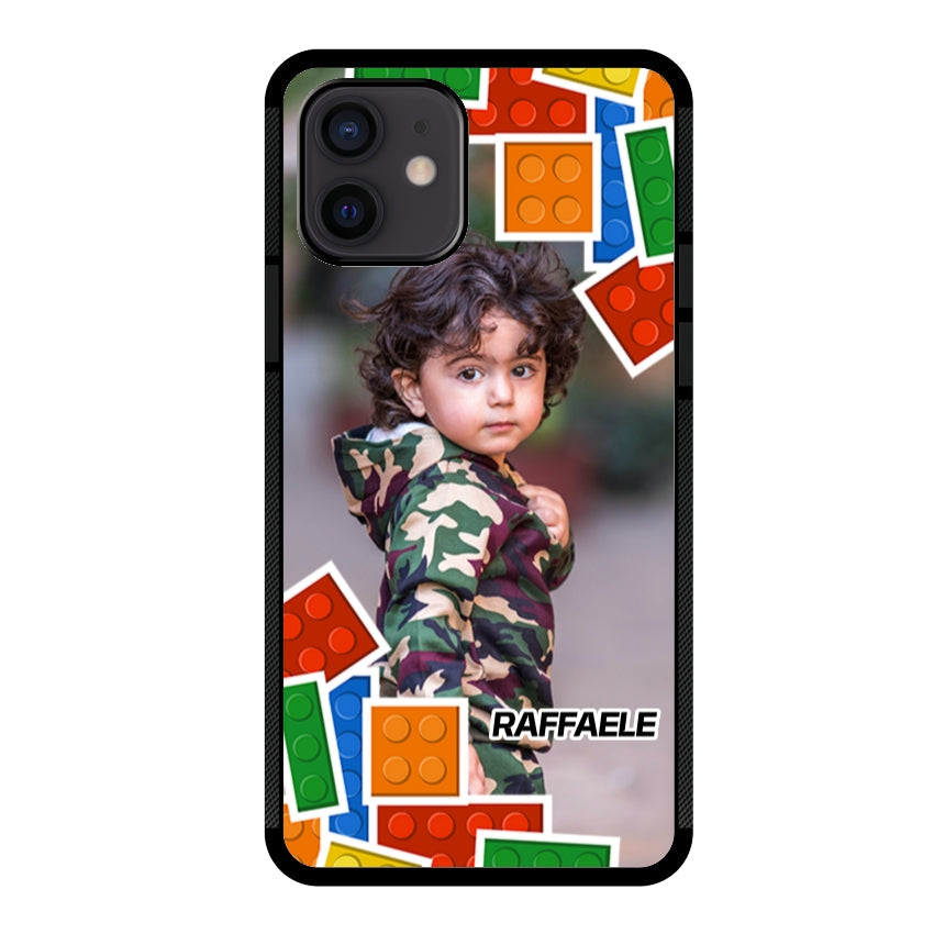 Cover Personalizzata con Frame Lego e Nome - Apple customall