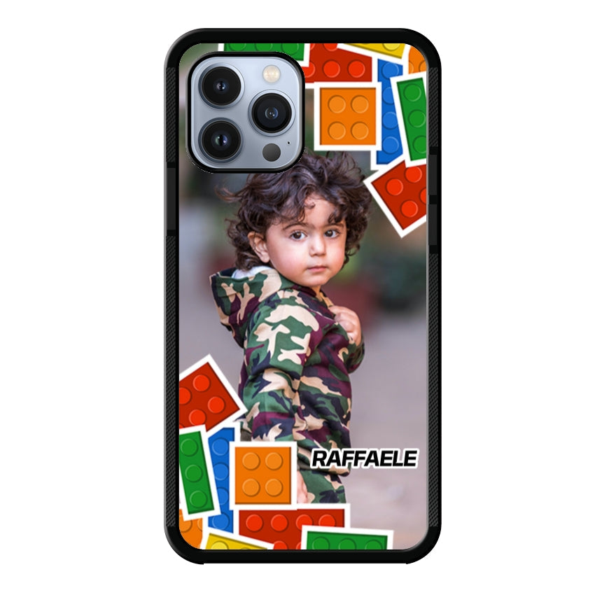 Cover Personalizzata con Frame Lego e Nome - Apple customall