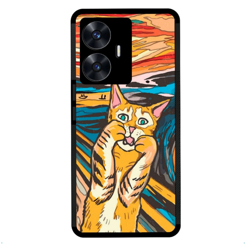 Cover IF49 Munch Cat - Realme customall