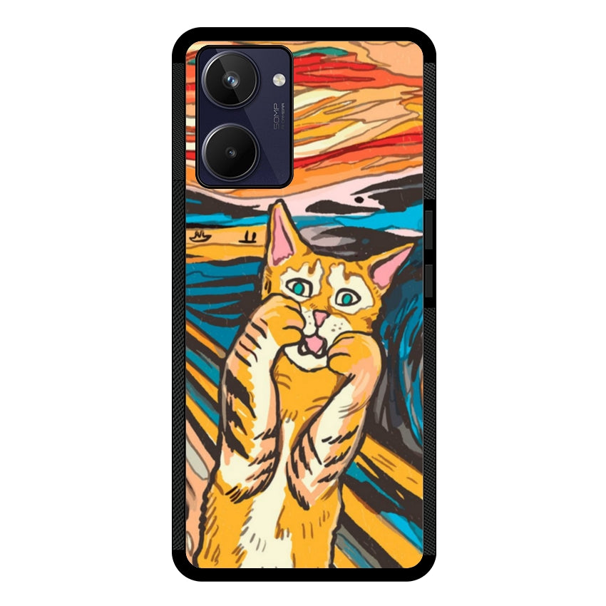 Cover IF49 Munch Cat - Realme customall