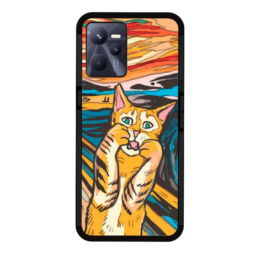 Cover IF49 Munch Cat - Realme customall