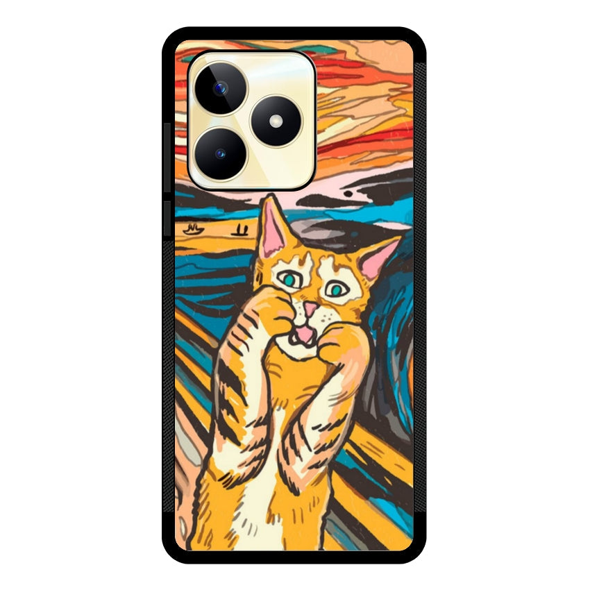 Cover IF49 Munch Cat - Realme customall