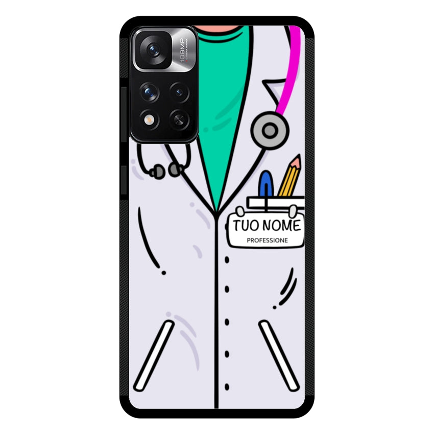 Cover Con Nome Divisa Dottoressa - Xiaomi, Redmi e Poco customall