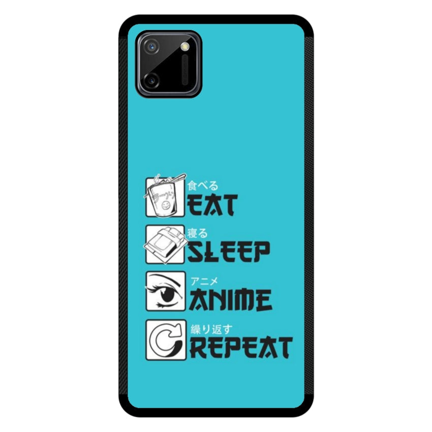Cover IF15 Eat Sleep Anime Repeat - Realme customall