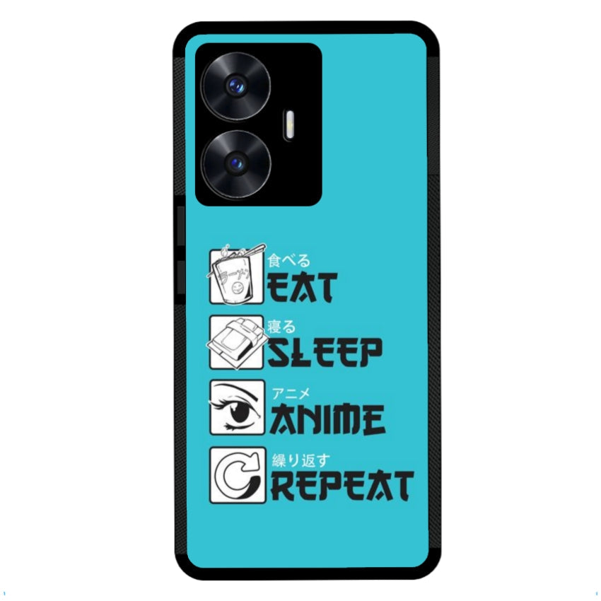 Cover IF15 Eat Sleep Anime Repeat - Realme customall
