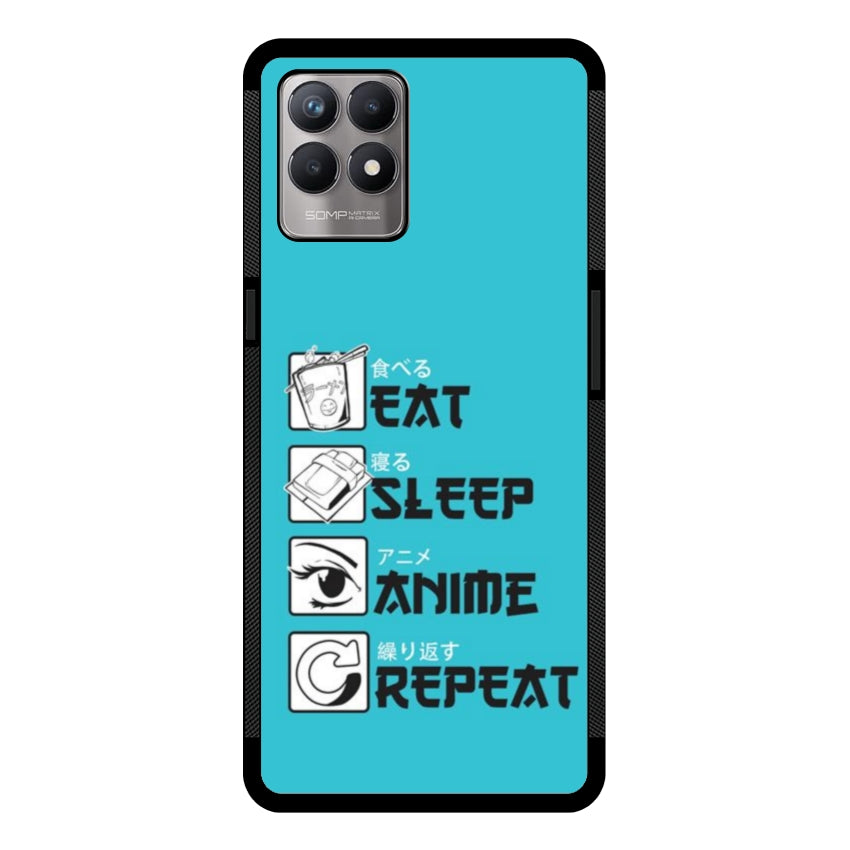 Cover IF15 Eat Sleep Anime Repeat - Realme customall