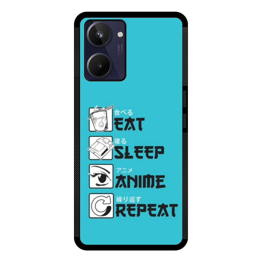 Cover IF15 Eat Sleep Anime Repeat - Realme customall