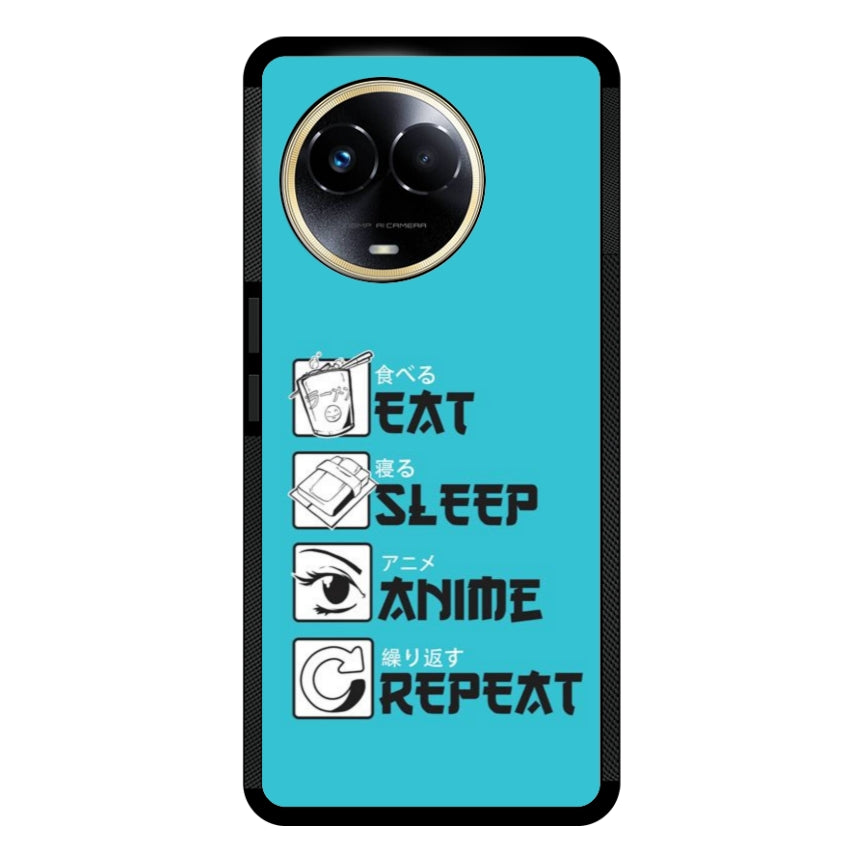 Cover IF15 Eat Sleep Anime Repeat - Realme customall