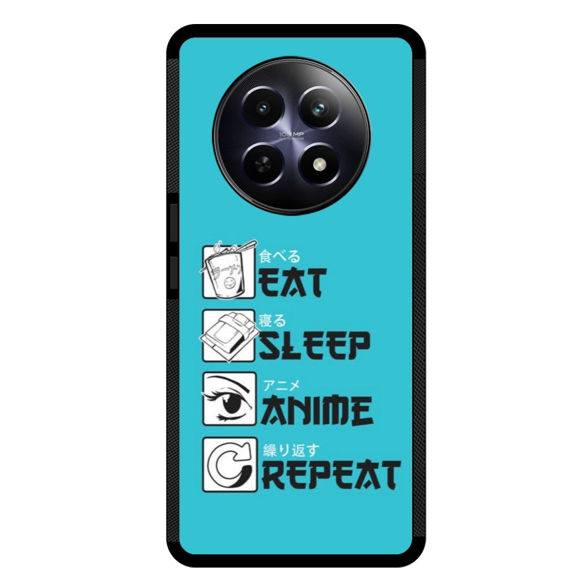 Cover IF15 Eat Sleep Anime Repeat - Realme customall