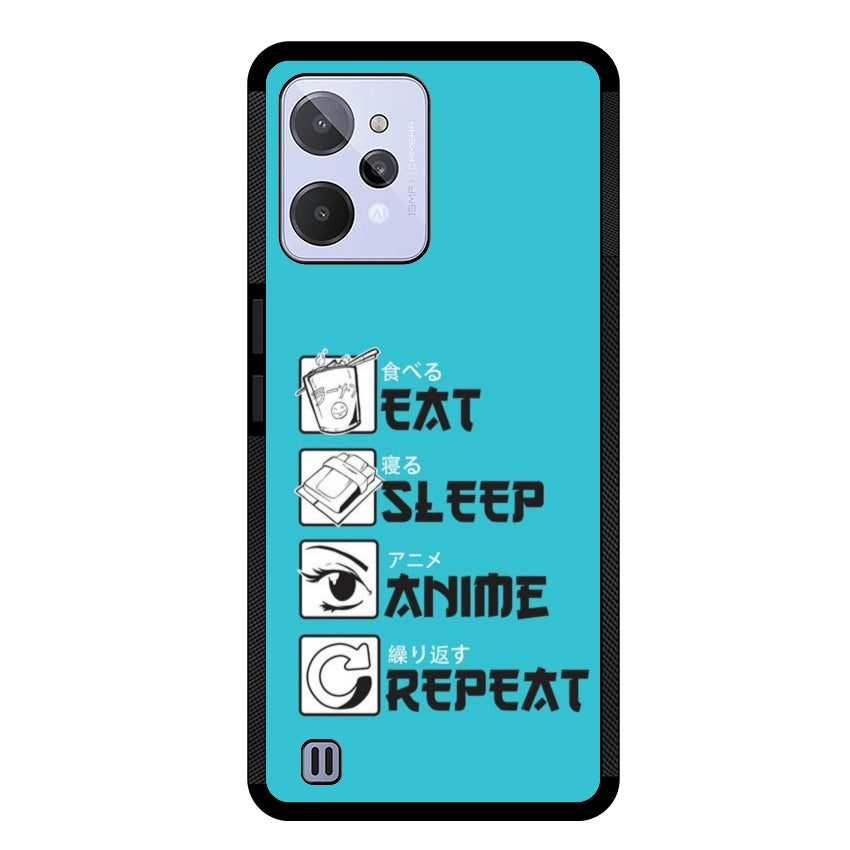 Cover IF15 Eat Sleep Anime Repeat - Realme customall