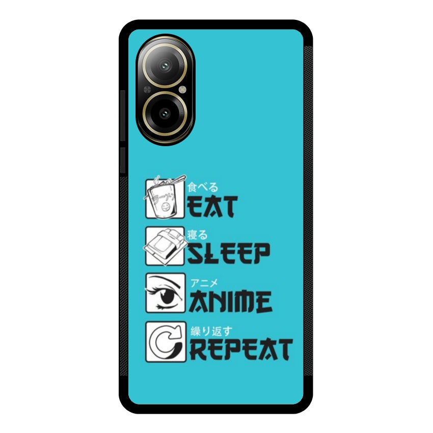 Cover IF15 Eat Sleep Anime Repeat - Realme customall