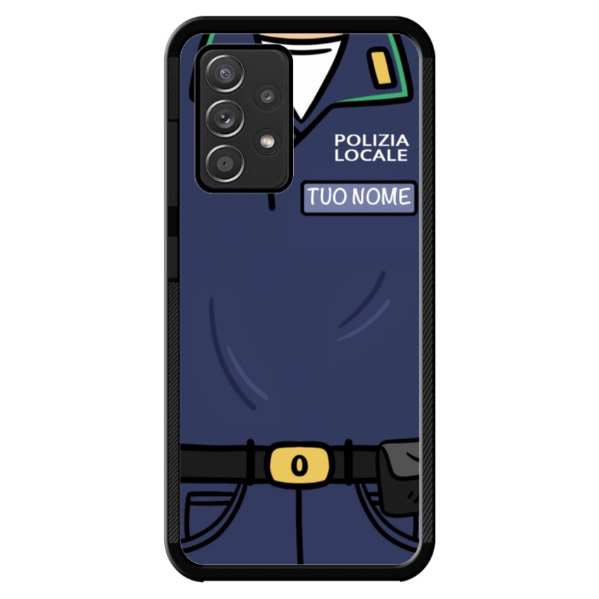 Cover con Nome Divisa Polizia Locale - Samsung