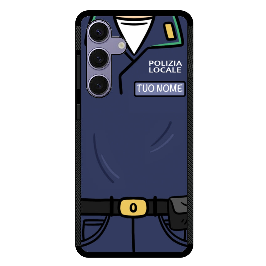 Cover con Nome Divisa Polizia Locale - Samsung