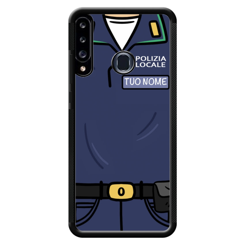Cover con Nome Divisa Polizia Locale - Samsung