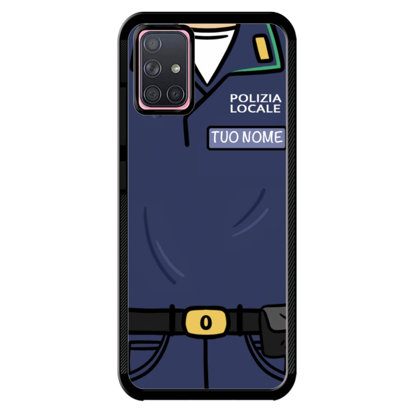 Cover con Nome Divisa Polizia Locale - Samsung