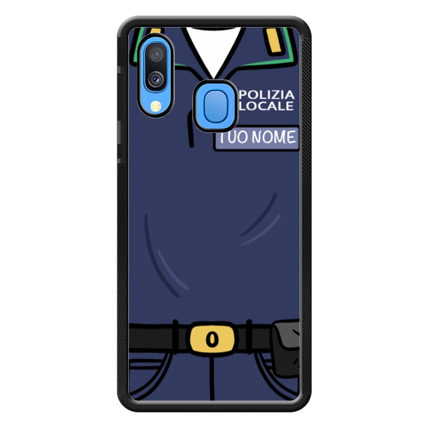 Cover con Nome Divisa Polizia Locale - Samsung