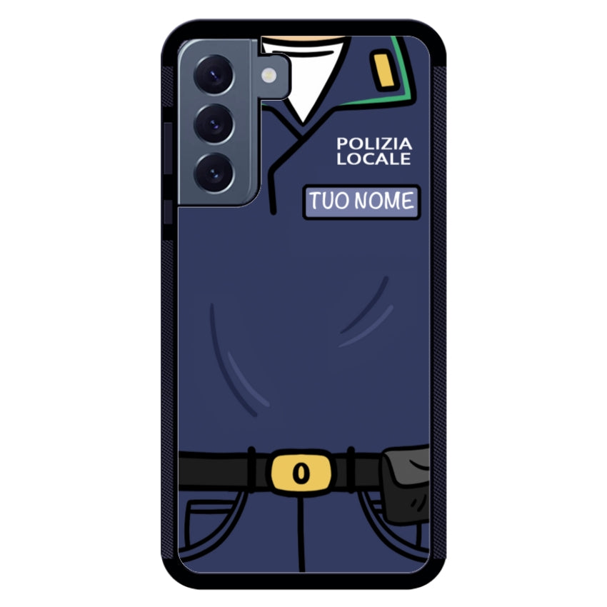 Cover con Nome Divisa Polizia Locale - Samsung