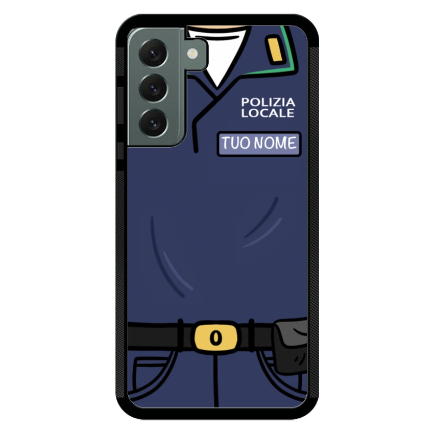 Cover con Nome Divisa Polizia Locale - Samsung
