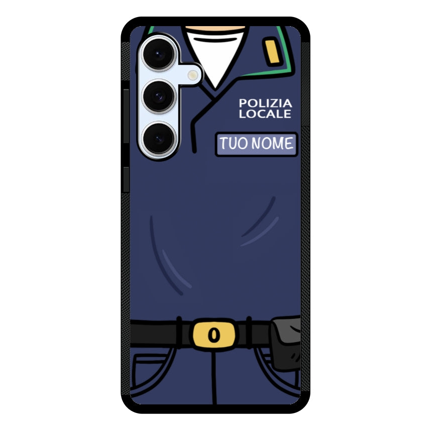 Cover con Nome Divisa Polizia Locale - Samsung