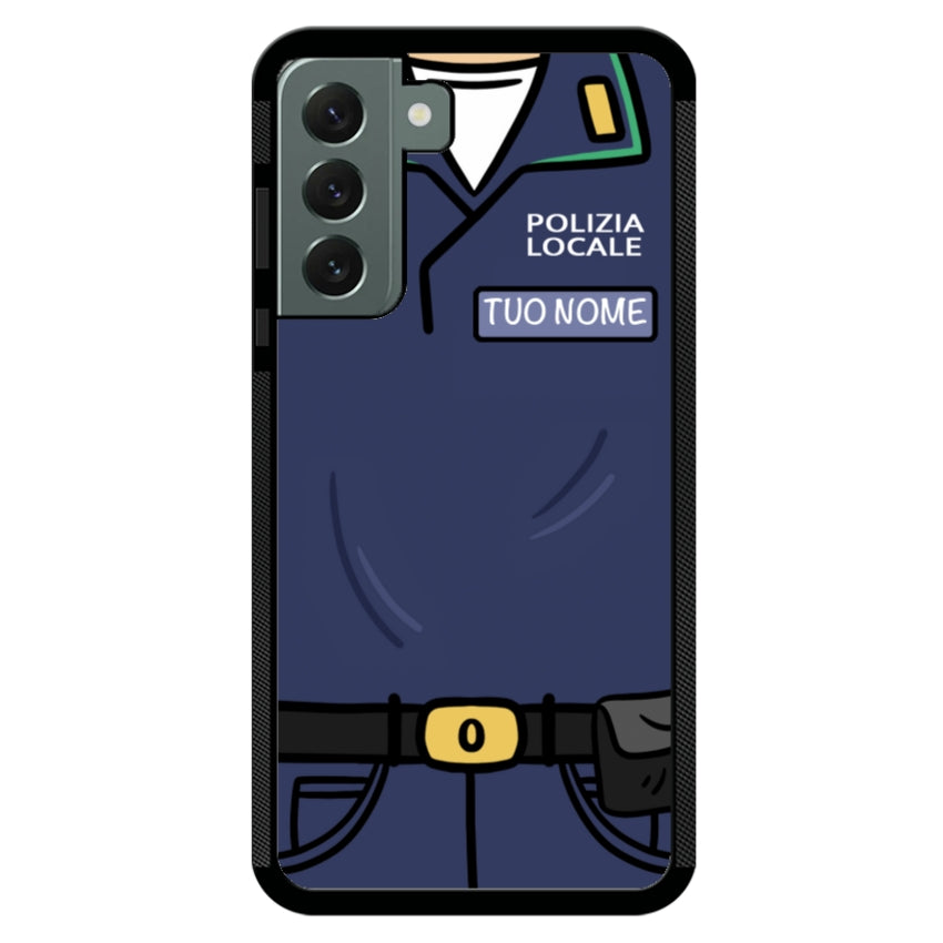 Cover con Nome Divisa Polizia Locale - Samsung