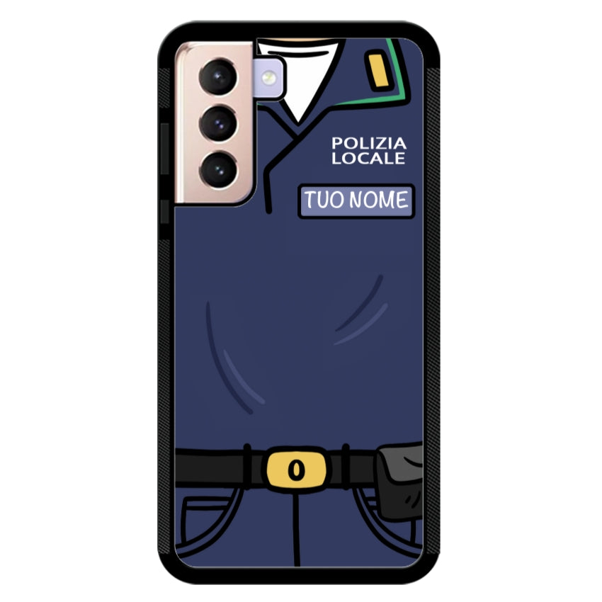 Cover con Nome Divisa Polizia Locale - Samsung