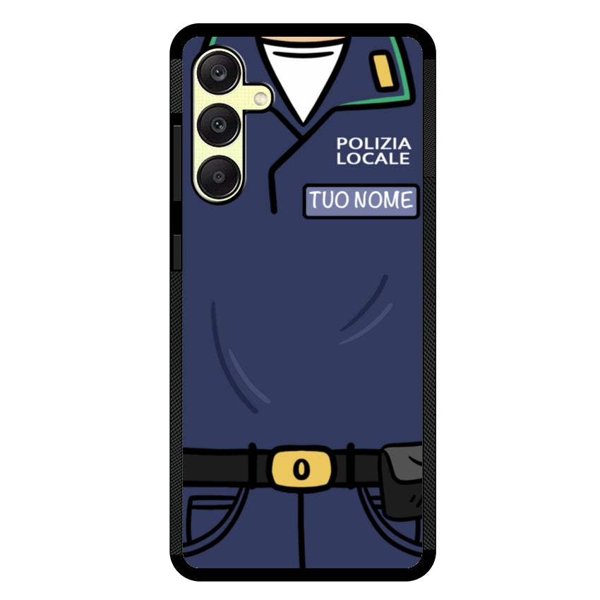 Cover con Nome Divisa Polizia Locale - Samsung