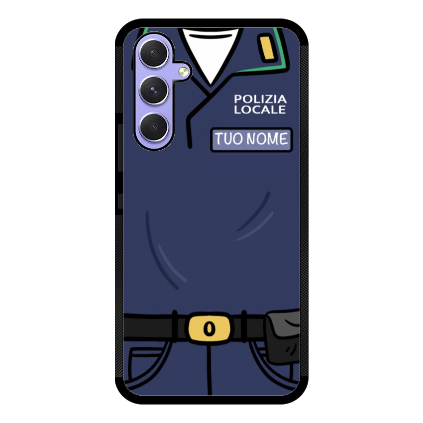 Cover con Nome Divisa Polizia Locale - Samsung