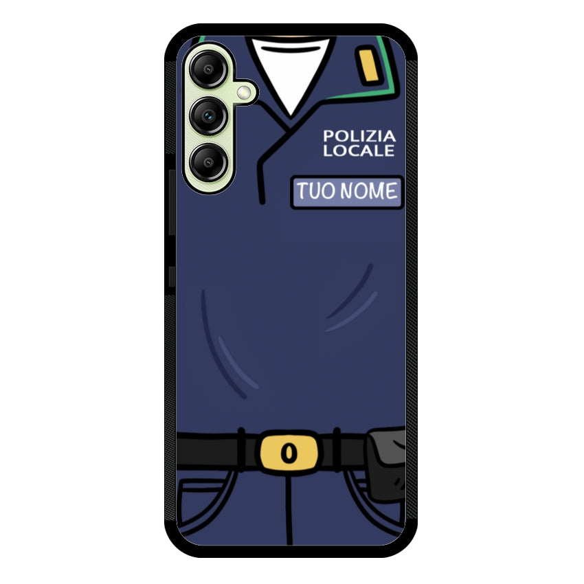 Cover con Nome Divisa Polizia Locale - Samsung