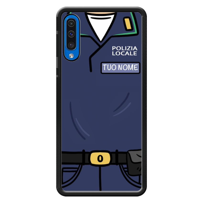 Cover con Nome Divisa Polizia Locale - Samsung