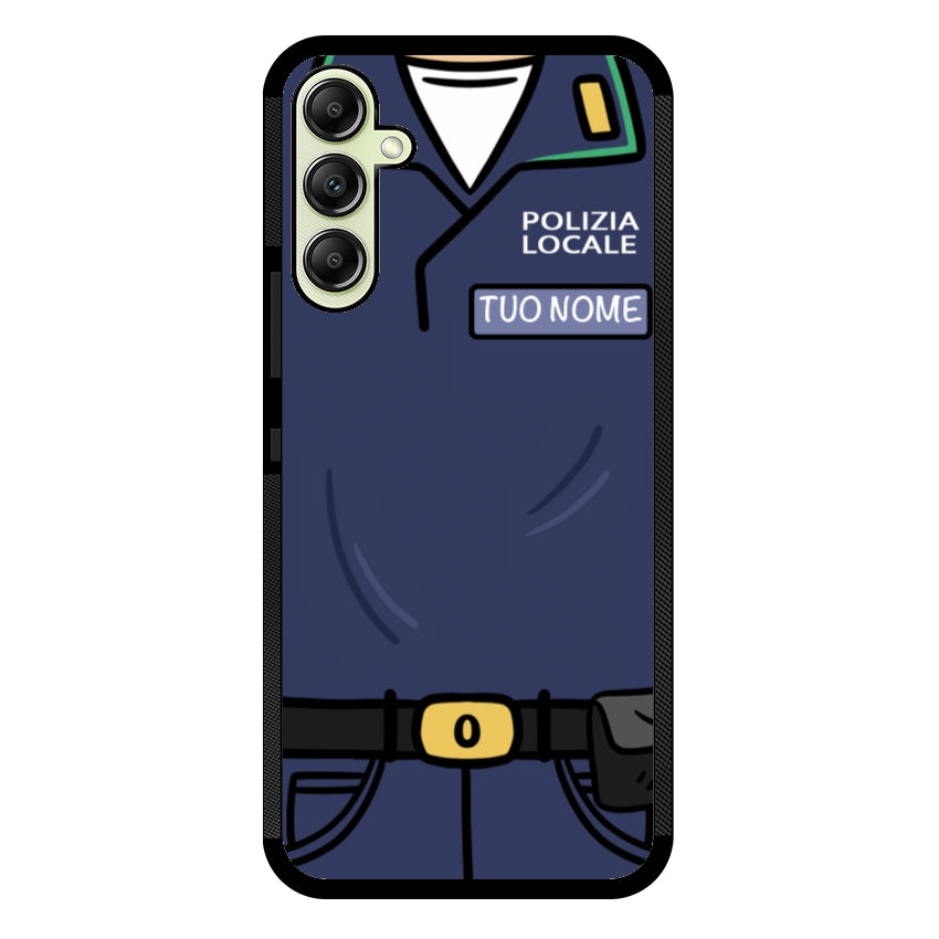 Cover con Nome Divisa Polizia Locale - Samsung
