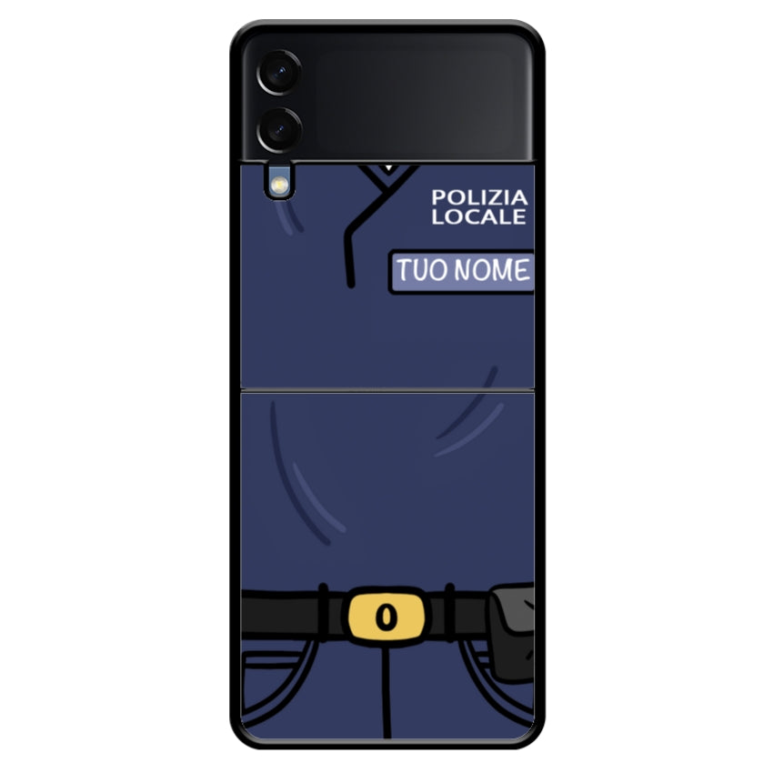 Cover con Nome Divisa Polizia Locale - Samsung