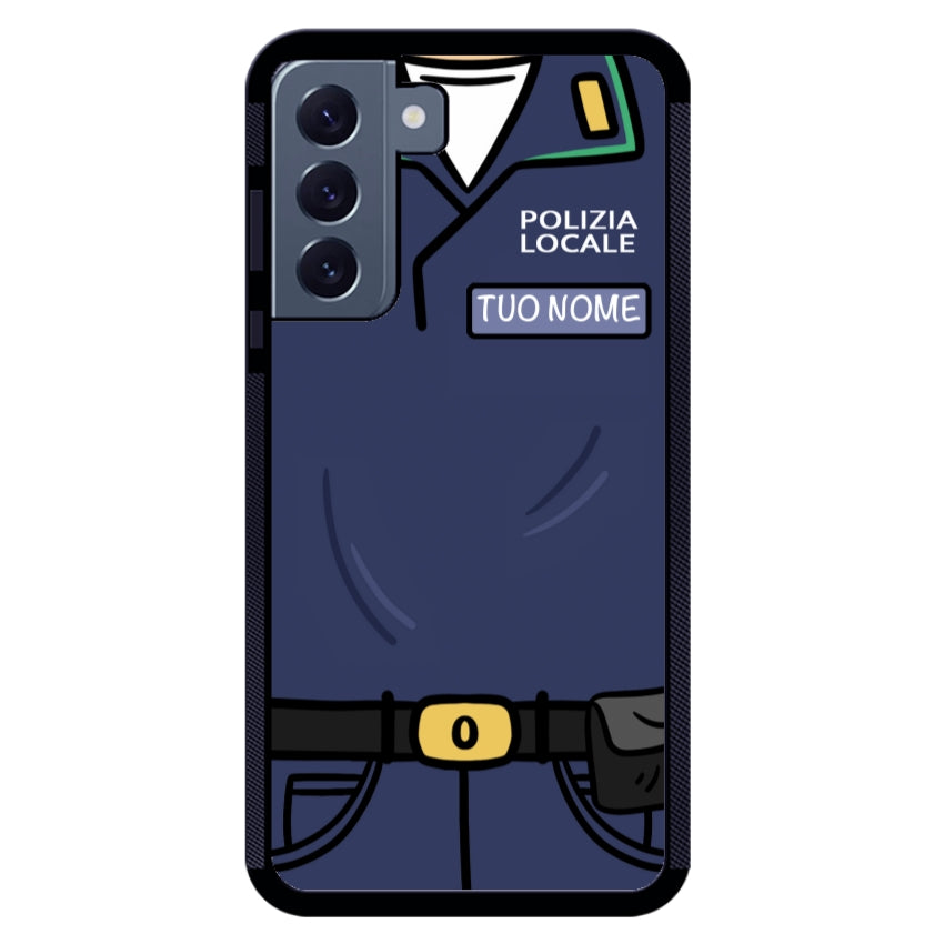 Cover con Nome Divisa Polizia Locale - Samsung