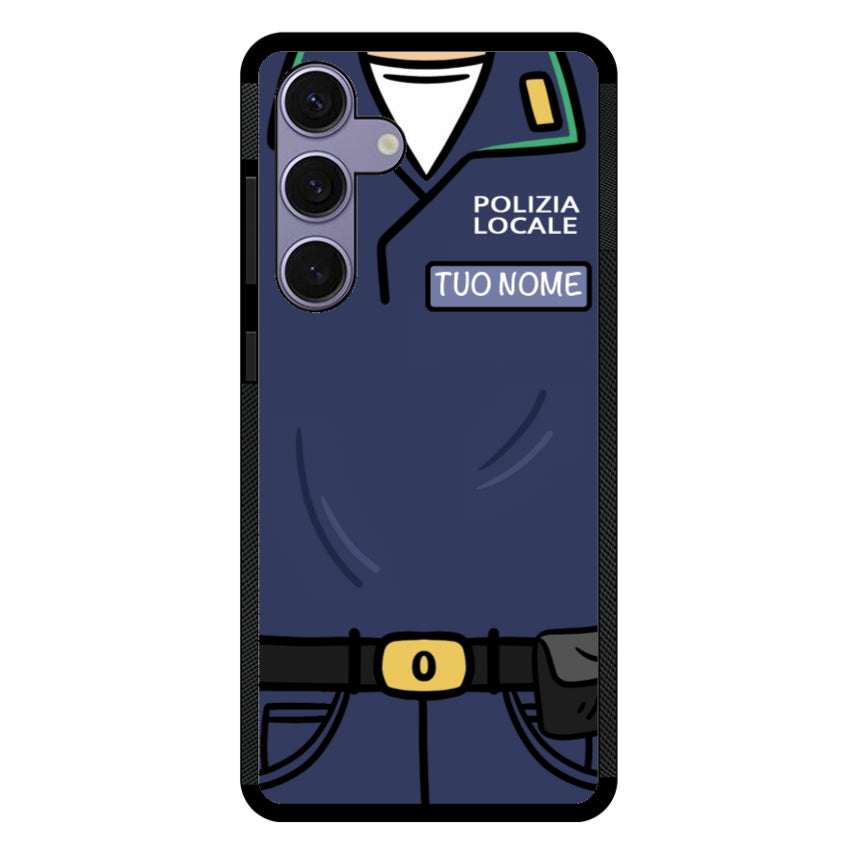 Cover con Nome Divisa Polizia Locale - Samsung