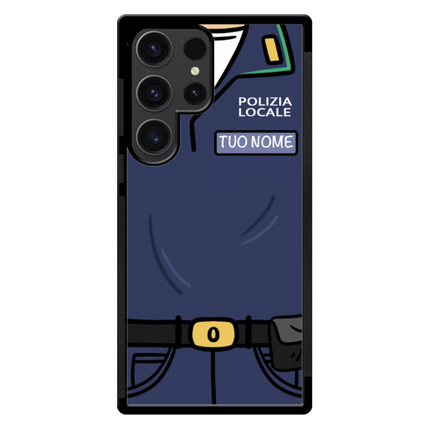 Cover con Nome Divisa Polizia Locale - Samsung