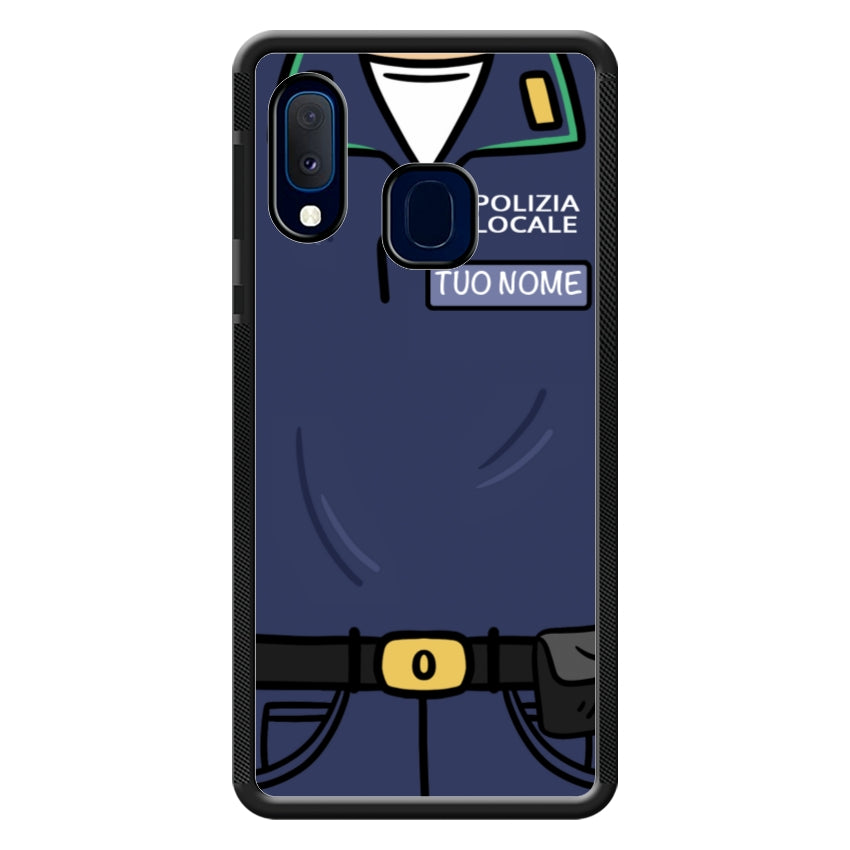 Cover con Nome Divisa Polizia Locale - Samsung
