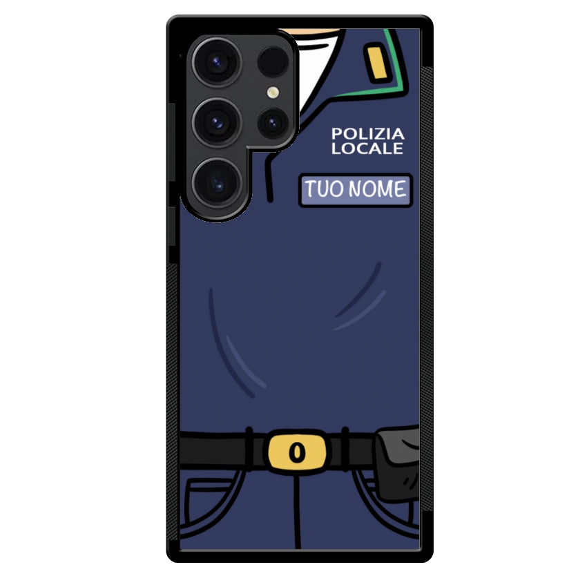 Cover con Nome Divisa Polizia Locale - Samsung